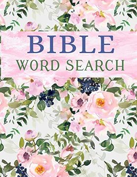 portada Bible Word Search: 70 Bible Themed & 70 Popular Hymns Puzzle Book for Adults (en Inglés)