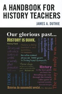 portada a handbook for history teachers (en Inglés)