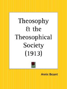 portada theosophy and the theosophical society (en Inglés)