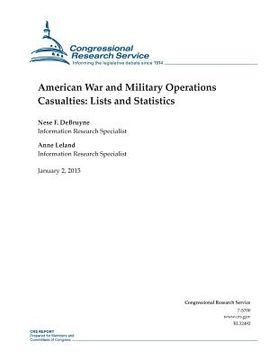 portada American War and Military Operations Casualties: Lists and Statistics (en Inglés)