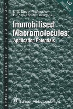portada Immobilised Macromolecules: Application Potentials (en Inglés)