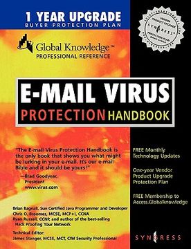 portada e-mail virus protection handbook: protect your e-mail from trojan horses, viruses, and mobile code attacks (in English)