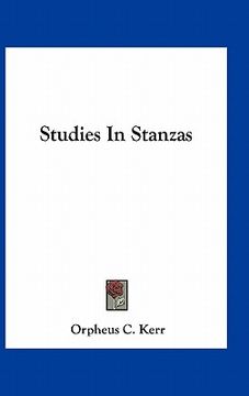 portada studies in stanzas (in English)