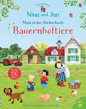 portada Nina und jan - Mein Erstes Stickerbuch: Bauernhoftiere (en Alemán)