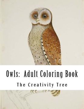 portada Owls: Adult Coloring Book (in English)