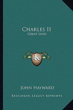 portada charles ii: great lives (en Inglés)