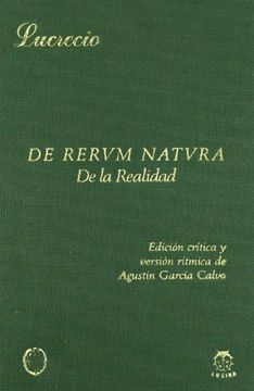 portada De Rerum Natura - de la Realidad