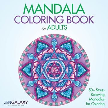 portada Mandala Coloring Book: 50+ Mandala Designs for Stress Relief (en Inglés)