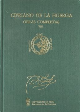 portada Obras completas de cipriano dehuerga.  tomo VIII