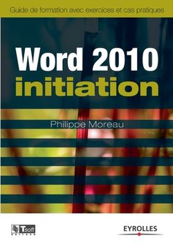 portada Word 2010 initiation (en Francés)