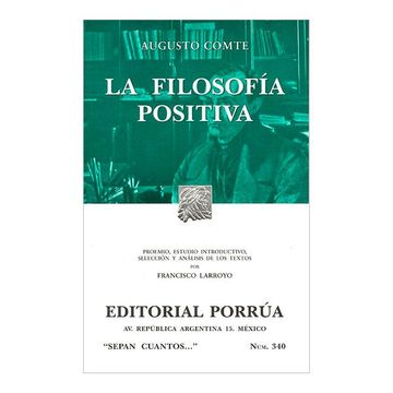 portada La Filosofía Positiva (in Spanish)