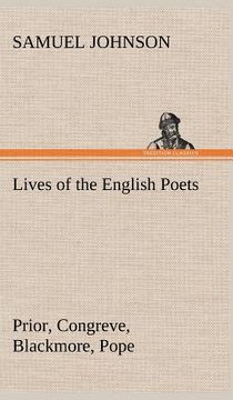 portada lives of the english poets: prior, congreve, blackmore, pope (en Inglés)