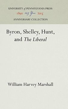 portada Byron, Shelley, Hunt, and "The Liberal" (in English)