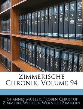portada Zimmerische Chronik, Volume 94 (en Alemán)