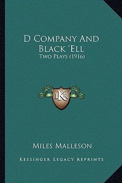 portada d company and black 'ell: two plays (1916) (en Inglés)