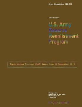 portada U.S. Army Reserve Reenlistment Program (en Inglés)