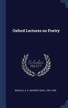 portada Oxford Lectures on Poetry