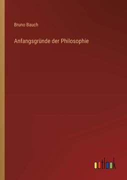 portada Anfangsgründe der Philosophie (en Alemán)