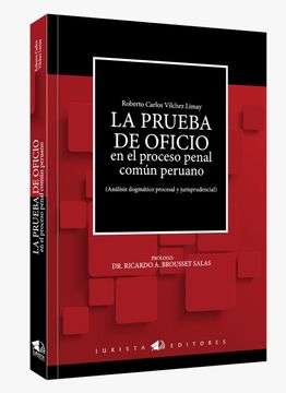 portada La prueba de oficio en el proceso penal comun peruano