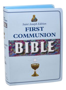 portada New Catholic Bible -- Med. Print Dura Lux (Boys Communion) (en Inglés)