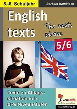 portada English texts - The next, please. / 5.-6. Schuljahr: Texte zu Alltagssituationen in drei Niveaustufen