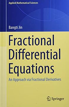 portada Fractional Differential Equations: An Approach via Fractional Derivatives: 206 (Applied Mathematical Sciences) (in English)
