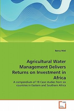portada agricultural water management delivers returns on investment in africa (en Inglés)