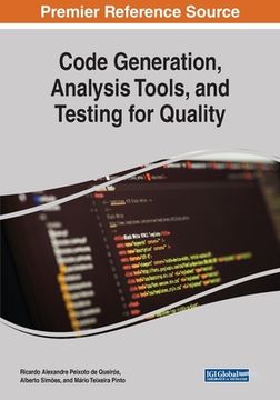 portada Code Generation, Analysis Tools, and Testing for Quality (en Inglés)