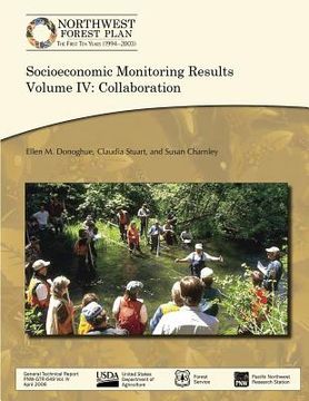 portada Socioeconomic Monitoring Results Volume IV: Collaboration (in English)