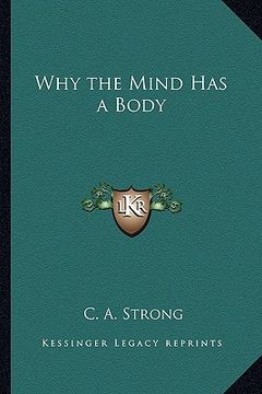 portada why the mind has a body (en Inglés)