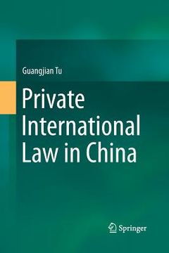 portada Private International Law in China (en Inglés)