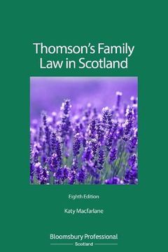 portada Thomson's Family Law in Scotland (en Inglés)