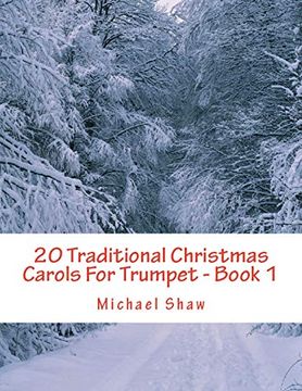 portada 20 Traditional Christmas Carols for Trumpet - Book 1: Easy key Series for Beginners (in English)
