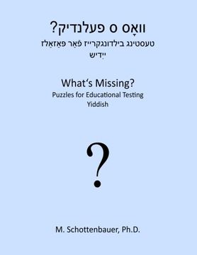 portada What's Missing?  Puzzles for Educational Testing: Yiddish (Yiddish Edition)