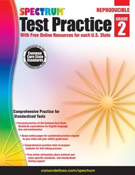 portada spectrum test practice grade 2 (en Inglés)