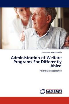 portada administration of welfare programs for differently abled