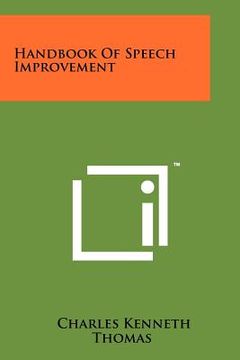 portada handbook of speech improvement