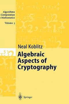 portada algebraic aspects of cryptography