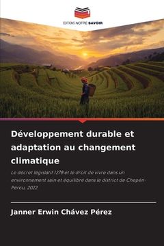 portada Développement durable et adaptation au changement climatique 
