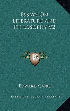 portada essays on literature and philosophy v2 (en Inglés)
