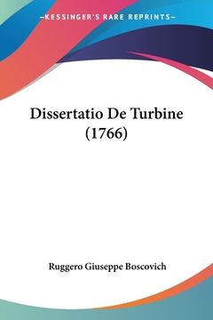 portada Dissertatio De Turbine (1766) (en Italiano)