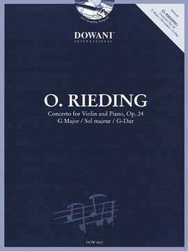 portada Rieding: Concerto for Violin and Piano, op. 24, g Major/Sol Majeur/G-Dur [With cd (Audio)] (in English)