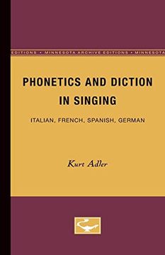 portada Phonetics and Diction in Singing: Italian, French, Spanish, German (in English)