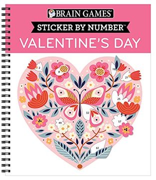 portada Brain Games - Sticker by Number: Valentine'S day (in English)