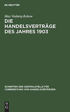 portada Die Handelsverträge des Jahres 1903: Betrachtungen und Vorschläge (en Alemán)