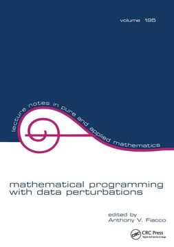 portada Mathematical Programming with Data Perturbations (en Inglés)
