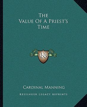 portada the value of a priest's time (en Inglés)