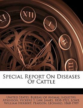 portada special report on diseases of cattle (in English)