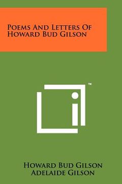 portada poems and letters of howard bud gilson (in English)