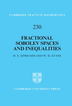 portada Fractional Sobolev Spaces and Inequalities (Cambridge Tracts in Mathematics, Series Number 230) (in English)